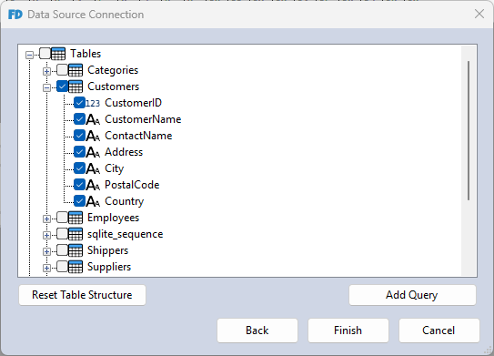 Selecting Customers Table